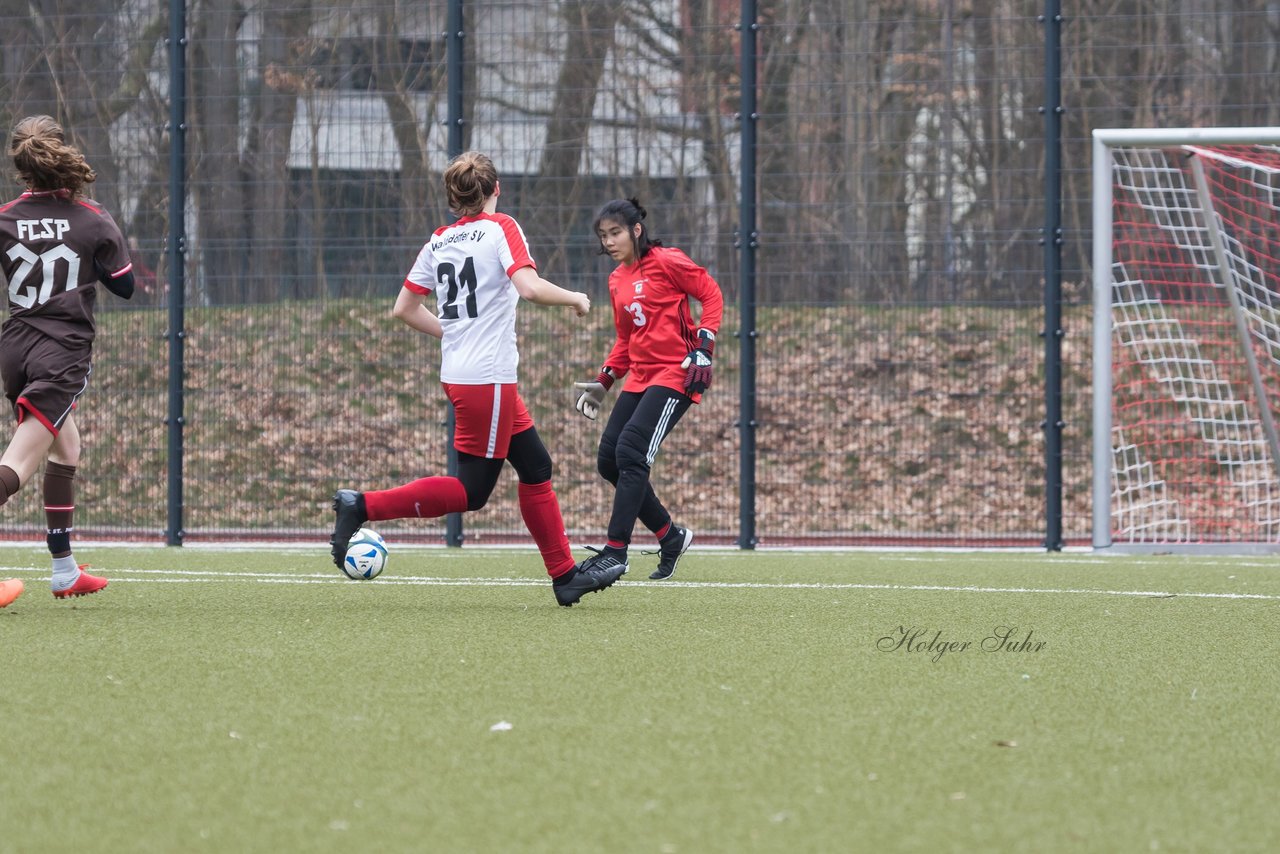 Bild 66 - B-Juniorinnen Walddoerfer - St.Pauli : Ergebnis: 4:1